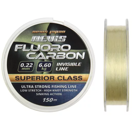 Nevis Fluoro Carbon 0,14 mm 150 m átlátszó fluorocarbon zsinór