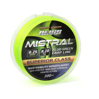   Nevis Mistral Fluo 0,28 mm 300 m fluo zöld monofil főzsinór