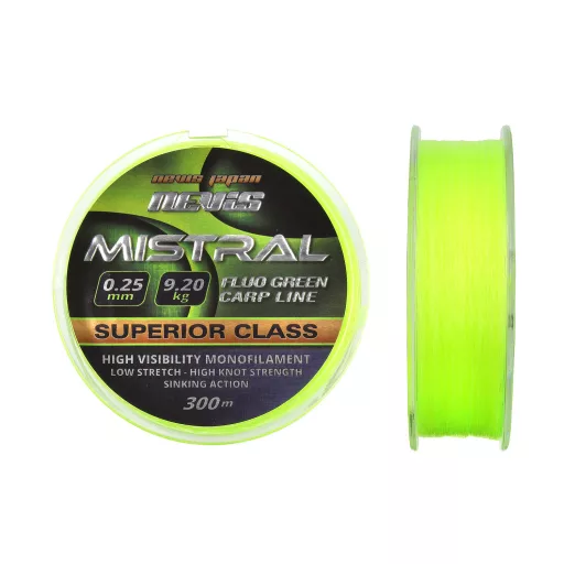 Nevis Mistral Fluo 0,35 mm 300 m fluo zöld monofil főzsinór
