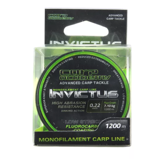 Carp Academy Invictus 0,35 mm 1200 m fluo zöld monofil főzsinór