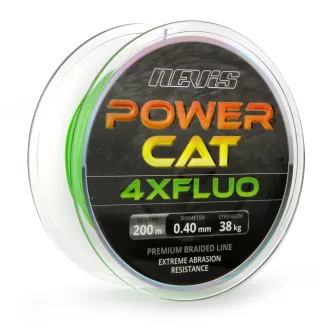 Nevis Powercat 4XFluo 0,50 mm 200 m zöld fonott főzsinór