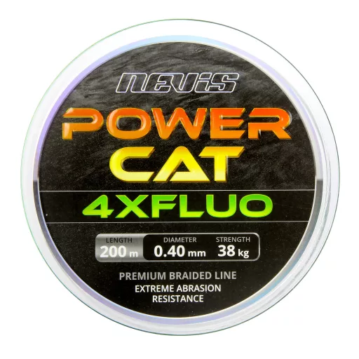 Nevis Powercat 4XFluo 0,80 mm 200 m zöld fonott főzsinór