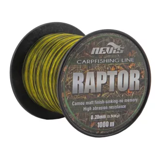   Nevis Raptor 0,28 mm 1000 m zöld / sárga monofil főzsinór