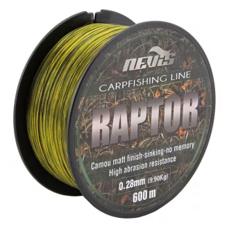 Nevis Raptor 0,28 mm 600 m zöld / sárga monofil főzsinór