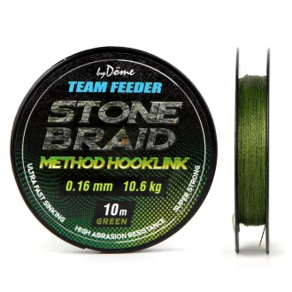   By Döme Team Feeder Stone Braid 0,18 mm 10 m zöld fonott előkezsinór