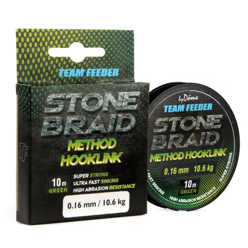 By Döme Team Feeder Stone Braid 0,20 mm 10 m zöld fonott előkezsinór
