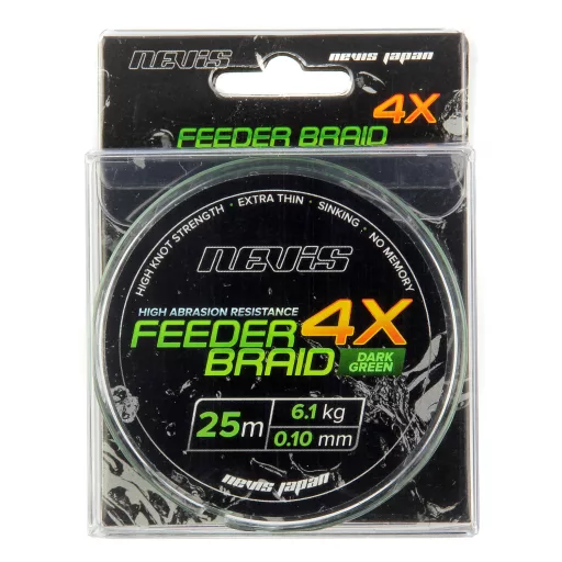 Nevis Feeder Braid 0,25 mm 25 m sötétzöld fonott előkezsinór