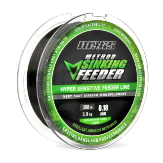   Nevis Method süllyedő Feeder 0,25 mm 300 m fekete monofil főzsinór