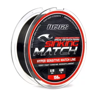   Nevis süllyedő Match 0,20 mm 150 m fekete monofil főzsinór