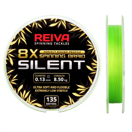 Reiva Silent 0,15 mm 135 m fluo zöld fonott főzsinór