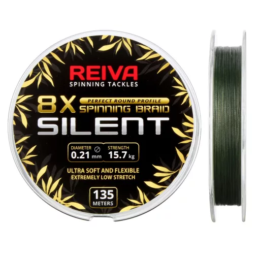 Reiva Silent 0,08 mm 135 m terepmintás / zöld fonott főzsinór