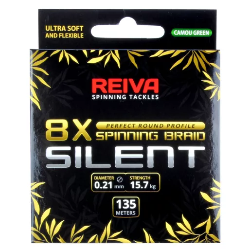 Reiva Silent 0,10 mm 135 m terepmintás / zöld fonott főzsinór