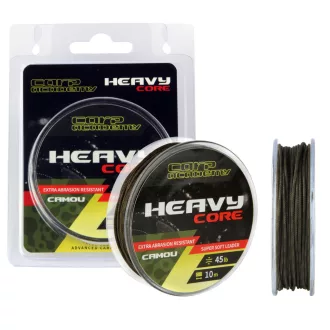   Carp Academy Heavy Core 10 m 45 lb terepmintás ólombetétes előtétzsinór