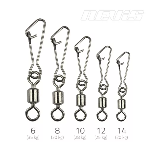 Nevis Hengeres + 10-es forgókapocs 10 db/csomag