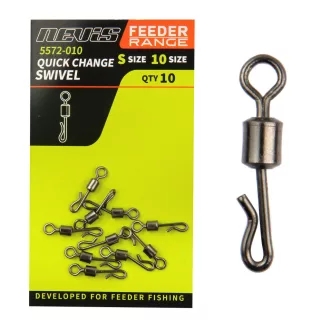   Nevis feeder gyorkapocs 8-as M (8) gyorscserés kapocs 10 db/csomag