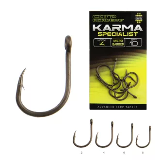   Carp Academy Karma Specialist-X 6-os fekete bojlis szakállas horog 10 db/csomag