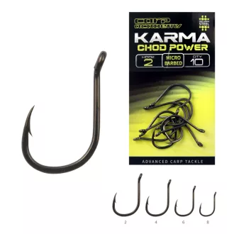   Carp Academy Karma Chod Power 4-es fekete bojlis szakállas horog 10 db/csomag