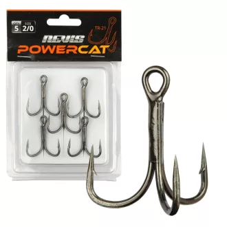 Nevis Powercat TR-21 6/0-s hármas horog 5 db/csomag