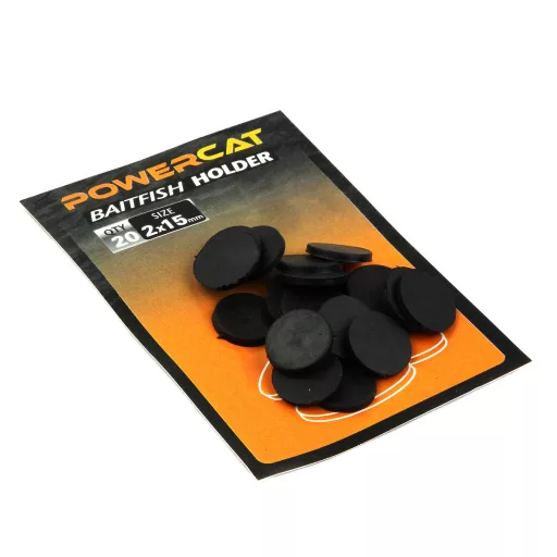 Nevis Csalihal rögzítő 2 × 15 mm fekete csalihal stopper 20 db/csomag