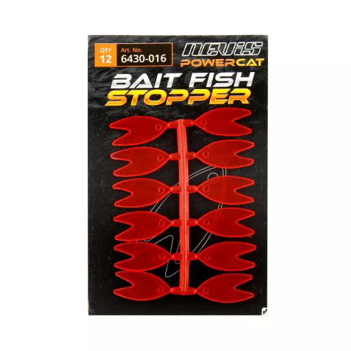 Nevis Csalihal rögzítő 26 mm piros csalihal stopper 12 db/csomag