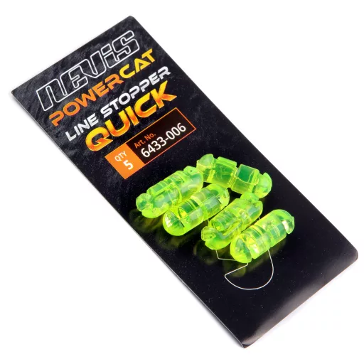 Nevis Zsinór Quick 22 × 8 mm fluozöld harcsázó stopper 5 db/csomag