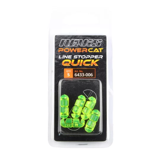 Nevis Zsinór Quick 22 × 8 mm fluozöld harcsázó stopper 5 db/csomag