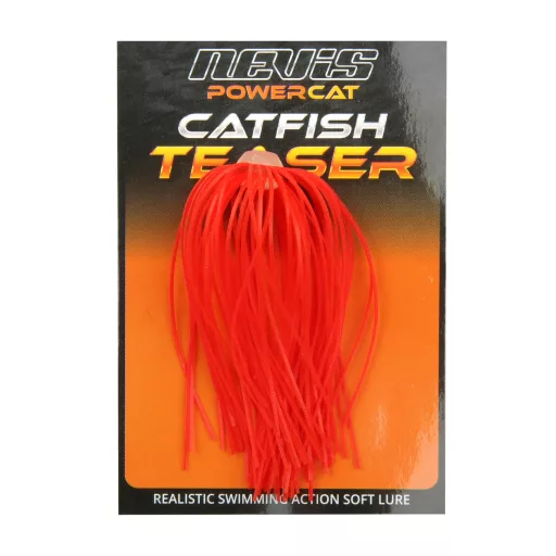 Nevis Catfish Teaser . piros 7 cm 1 db harcsázó vertikális csali