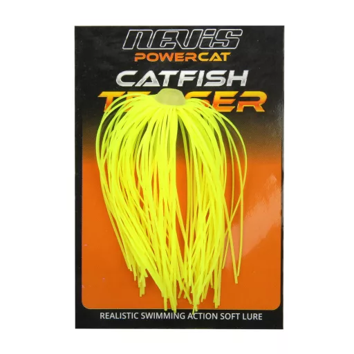 Nevis Catfish Teaser . Citrom sárga 7 cm 1 db harcsázó vertikális csali