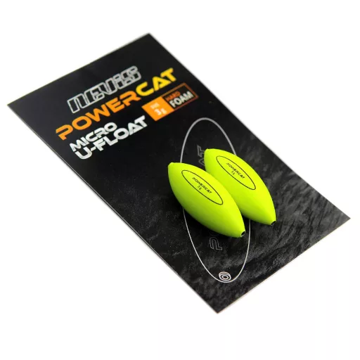 Nevis Powercat micro U-float 1,5 g sárga fluo sárga úszó 2 db/csomag