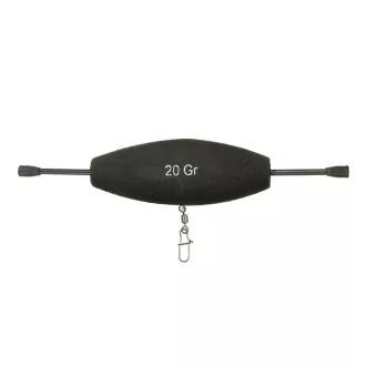   Nevis harcsázó forgókapoccsal 30 g 160 mm / 90 mm fekete rablóhalas úszó 1 db/csomag
