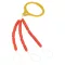 Nevis narancssárga M 342041 m (6 × 2,5 mm) fluo narancssárga stopper 15 db/csomag
