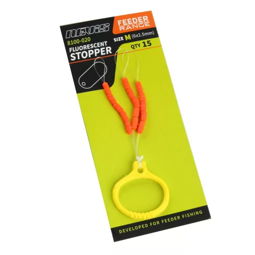 Nevis narancssárga XL 342043 XL (9 × 3 mm) fluo narancssárga stopper 15 db/csomag
