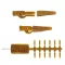 Carp Academy Biztonsági Komplett 356411 barna Ólomkapocs 10 db/csomag
