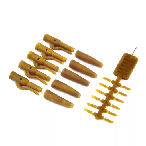 Carp Academy Biztonsági Komplett 356411 barna Ólomkapocs 10 db/csomag