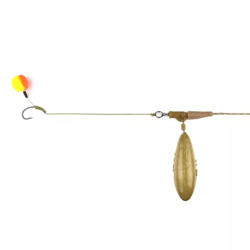 Carp Academy Ólombetétes biztonsági kapoccsal 35 lb 359061 95 cm barna pontyozó szerelék 1 db/csomag