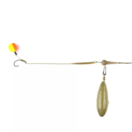 Carp Academy Komplett végszerelék-ólombetétes zsinóron 35 lb 95 cm barna pontyozó szerelék 3 db/csomag