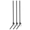 Nevis 30 cm . fekete 3452–2 gubancgátló cső 3 db/csomag