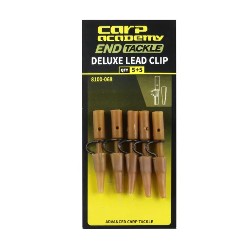 Carp Academy Biztonsági Deluxe M 40 mm barna Ólomkapocs 5 db/csomag