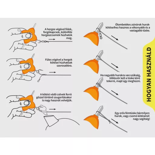 Carp Academy multifunkciós 357740 narancssárga csomóhúzó