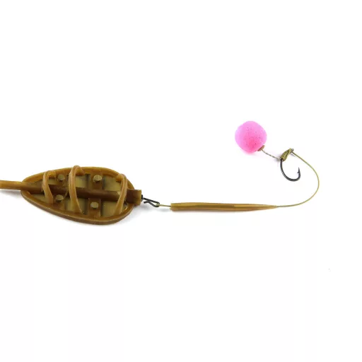 Carp Academy Gyorskapocs szilikoncsővel XL (5,5 cm) barna gubancgátló cső 5+5 db/csomag