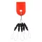 Nevis feeder M (7 mm) fekete stopper 5+5 db/csomag