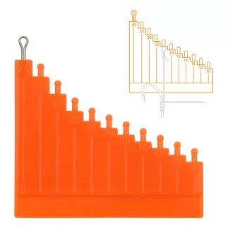   Nevis Hajszálelőke mérő 10–40 mm fluo narancs horogkötő 1 db/csomag