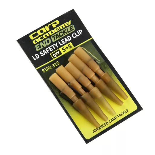 Carp Academy Távdobó biztonsági 5+5 35 mm barna ólomkapocs 5 db/csomag