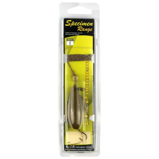 Carp Academy Komplett helicopter végszerelék 4-es 90 g fekete pontyozó szerelék 1 db/csomag