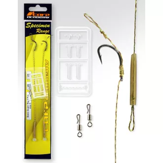   Carp Academy Basic Super 8-as 25 cm fekete szakállas előkötött horog 2 db/csomag