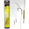 Carp Academy Basic Super 8-as 25 cm fekete szakállas előkötött horog 2 db/csomag