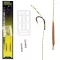 Carp Academy Basic Super Teflon 2-es 25 cm fekete szakállas előkötött horog 2 db/csomag