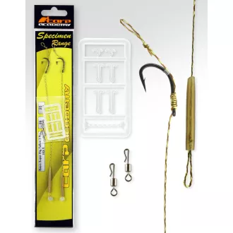   Carp Academy Basic Super Teflon 6-os 25 cm fekete szakállas előkötött horog 2 db/csomag