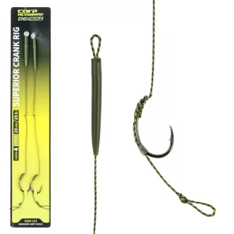   Carp Academy Crank pontyozó 4-es 20 cm szakállas előkötött horog 2 db/csomag