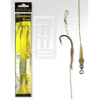   Carp Academy Line Aliger 8-as 25 cm fekete szakállas előkötött horog 2 db/csomag